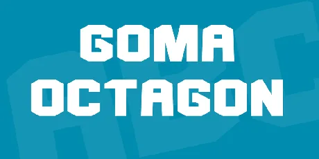 Goma Octagon font