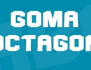 Goma Octagon font