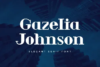 Gazelia Johnson font