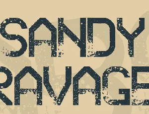 Sandy Ravage font