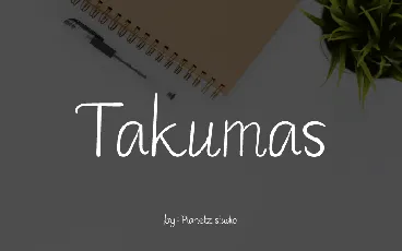 Takumas font