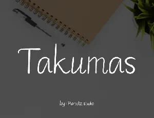 Takumas font