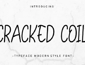 Cracked Soil Display font