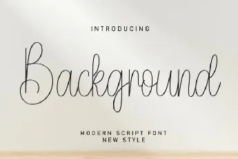 Background Script font