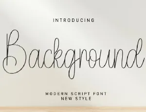 Background Script font