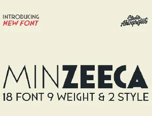 Minzeeca font