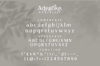 Adegoke font