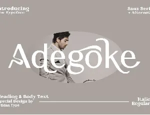 Adegoke font