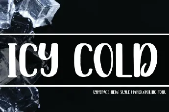 Icy Cold Display font