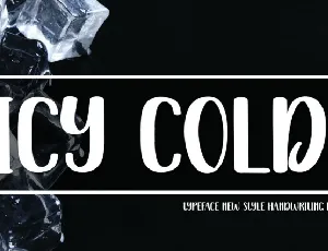 Icy Cold Display font