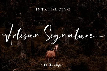 Artisan Signature font