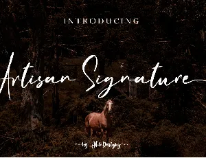 Artisan Signature font