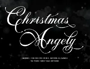 Christmas Angely - Personal use font