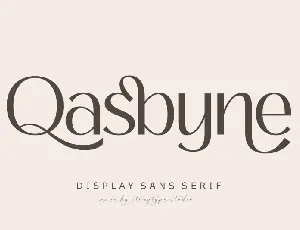 Qasbyne font