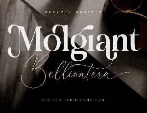 Molgiant Belliontera font