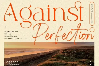 Against Perfection font