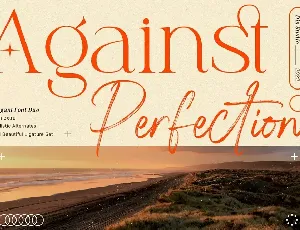 Against Perfection font