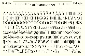 Gudiffat font