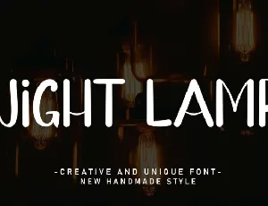 Night Lamp Script font