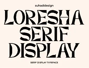Loresha Serif Display font