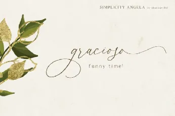 Simplicity Angela Script font