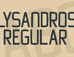 Lysandros font