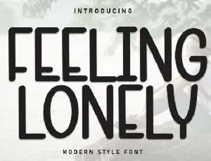 Felling Lonely Display font