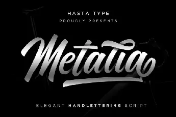 Metalia Script font