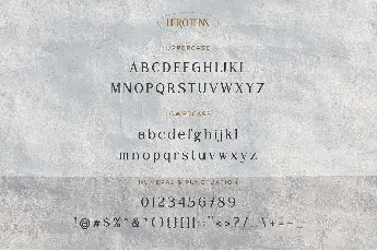 Herotenn font