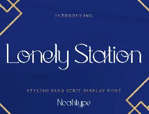 Lonely Station Demo font