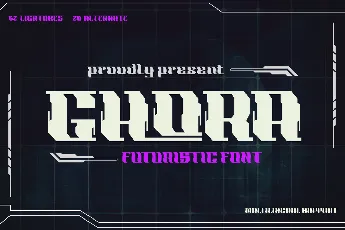 GHORA trial font