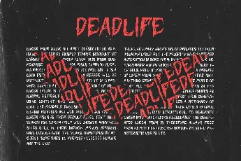 Deadlife font