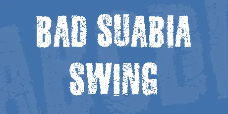 Bad Suabia Swing font