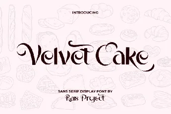 Velvet Cake font