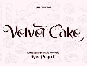 Velvet Cake font