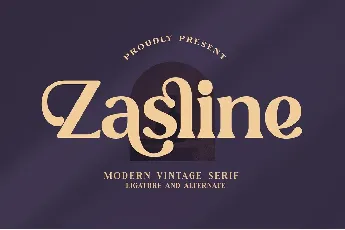 Zasline font