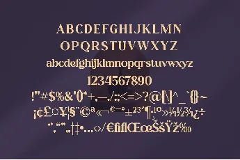 Zasline font