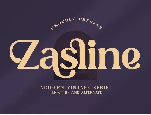 Zasline font