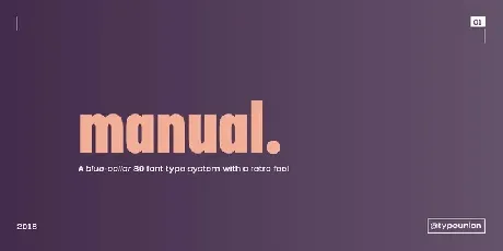 Manual font