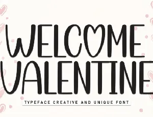 Welcome Valentine Display font