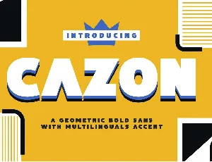 Cazon font