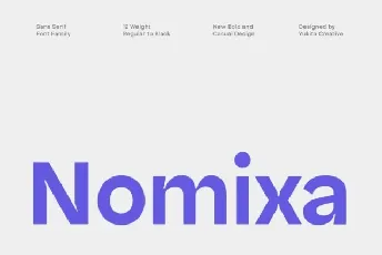 Nomixa Family font