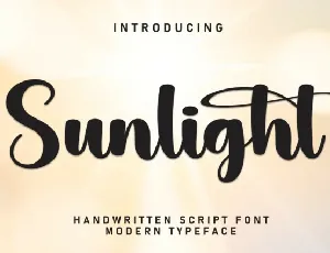 Sunlight Calligraphy font