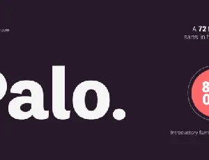 Palo Sans Serif Typeface font