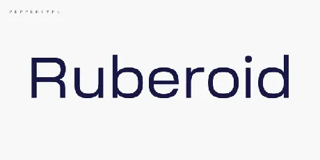 Ruberoid Sans font