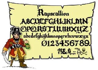 Rapscallion font