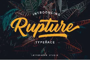 Rupture font