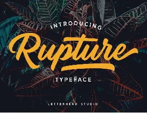 Rupture font