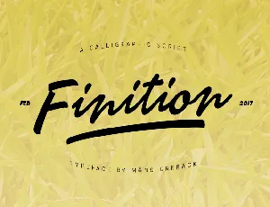 Finition PERSONAL USE ONLY font