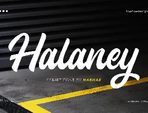 Halaney Demo font